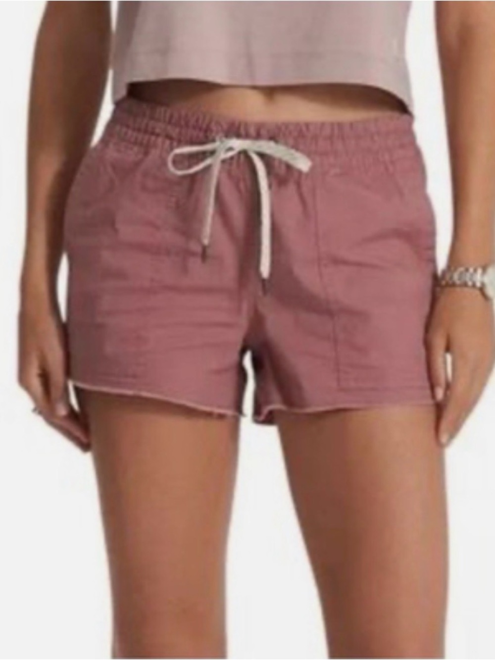 Vuori Ripstop Shorts Size L Drawstring Pull On Organic Cotton Athleisure Outdoor